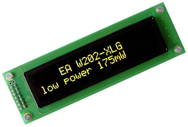 DISPLAY VISIONS OLED displej žltozelená 5.55 mm 3.3 V, 5 V Počet číslic: 2 EAW202-XLG