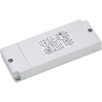 Obdĺžnikové biele elektronické zariadenie s etiketou zobrazujúcou technické špecifikácie a bezpečnostné symboly.