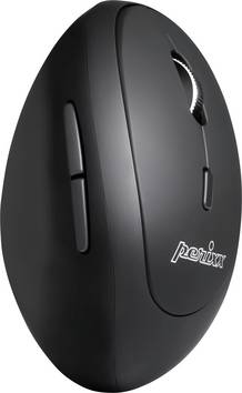 Perixx PERIMICE-819 optická ergonomická myš, prenos Bluetooth®, bezdrôtový, čierna