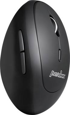 Perixx PERIMICE-819 optická ergonomická myš, prenos Bluetooth®, bezdrôtový, čierna