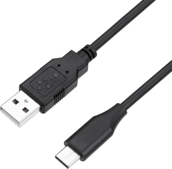 Perixx USB kábel USB 2.0 USB-A zástrčka, USB-C ® zástrčka 1.00 m čierna PVC plášť 11796
