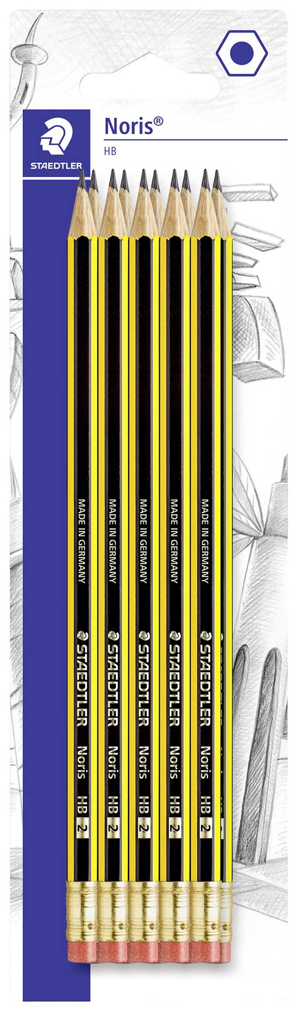 Staedtler Noris HB 122-2 BK10 sada ceruziek Označenie tvrdosti: HB 10 ks