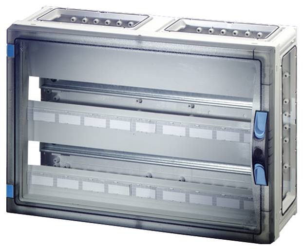 Hensel 68000180 FP 1409 Lille fordelingstavle Overflademonteret Antal delinger = 54 Antal rækker = 2 Indhold 1 stk