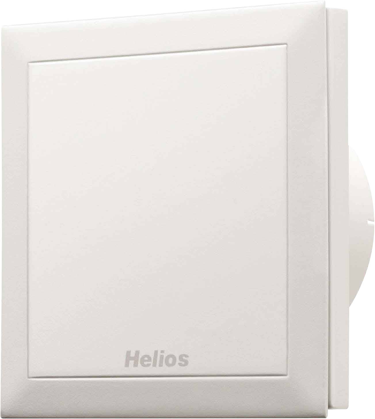 Biela vetracia mriežka na stene s nápisom 'Helios'.