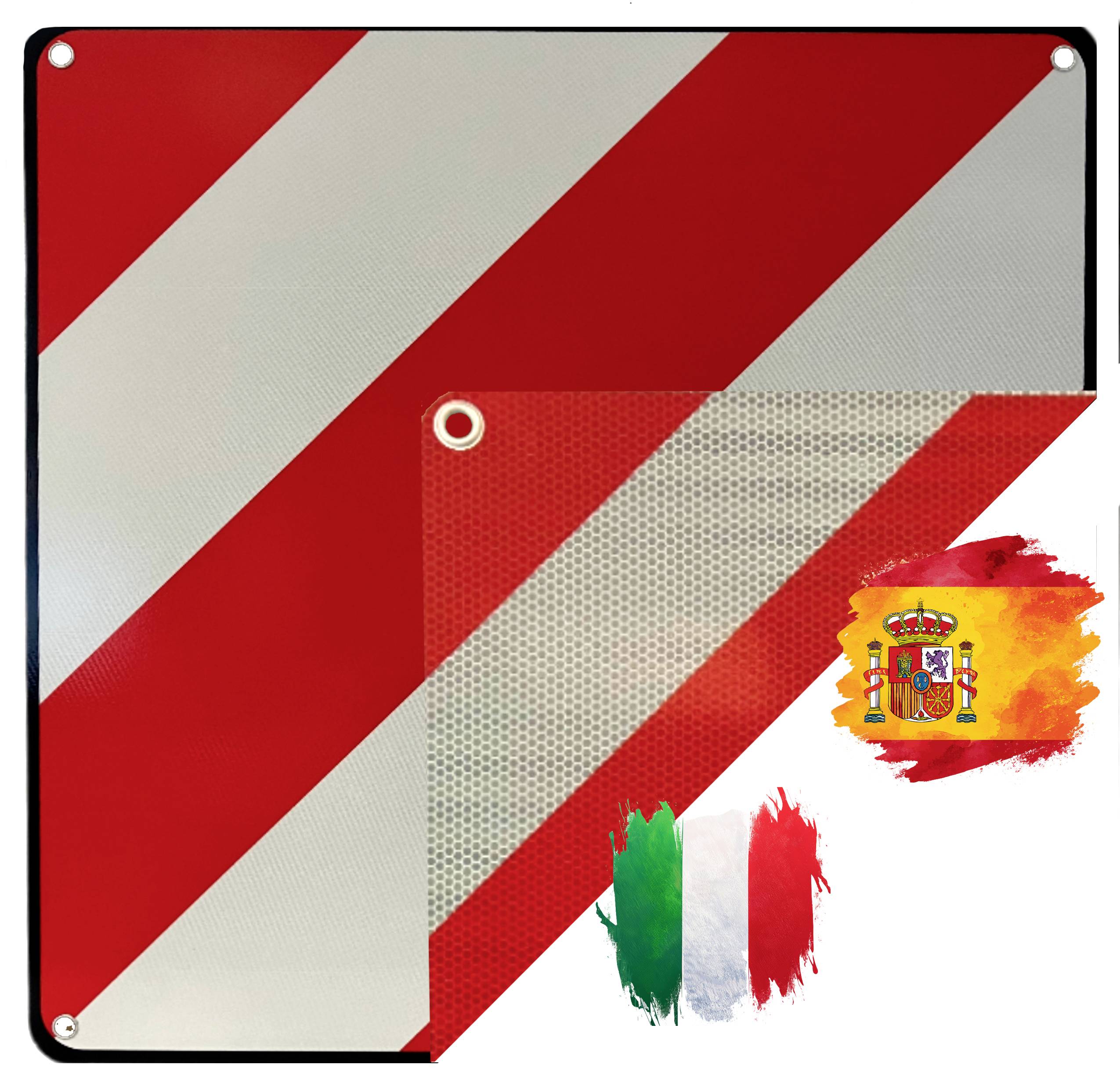 IWH 97605 Warntafel 2in1 für Spanien und Italien Cartello di avvertimento (L x L) 50 cm x 50 cm
