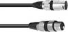 Omnitronic 3022057N XLR prepojovací kábel [1x XLR zástrčka 3pólová - 1x XLR zásuvka 3pólová] 15.00 m čierna
