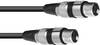 Omnitronic 3022075C XLR káblový adaptér [1x XLR zásuvka 3pólová - 1x XLR zásuvka 3pólová] 0.15 m čierna