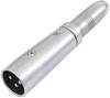 Omnitronic 30226500 XLR adaptér [1x XLR zástrčka 3pólová - 1x jack zásuvka 6,3 mm (mono)]