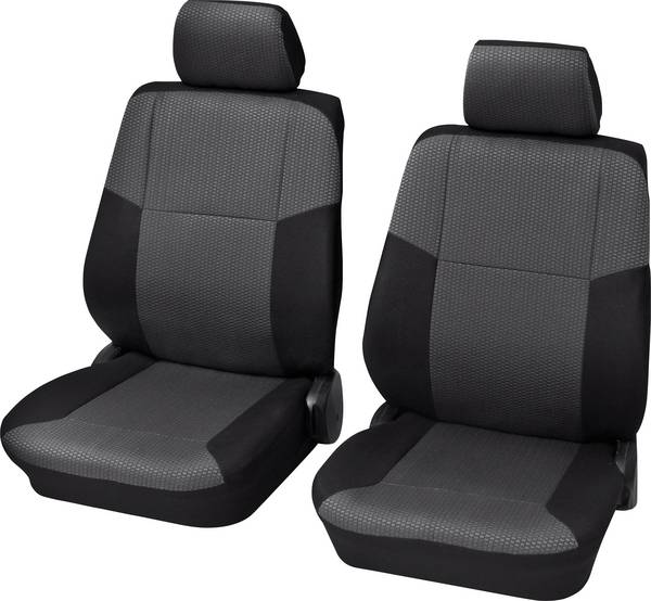 HP Autozubehör 22304 Schonbezug Sylt VS 4tlg. autopoťahy 4-dielna polyester čierna sedadlo vodiča, sedadlo spolujazdca