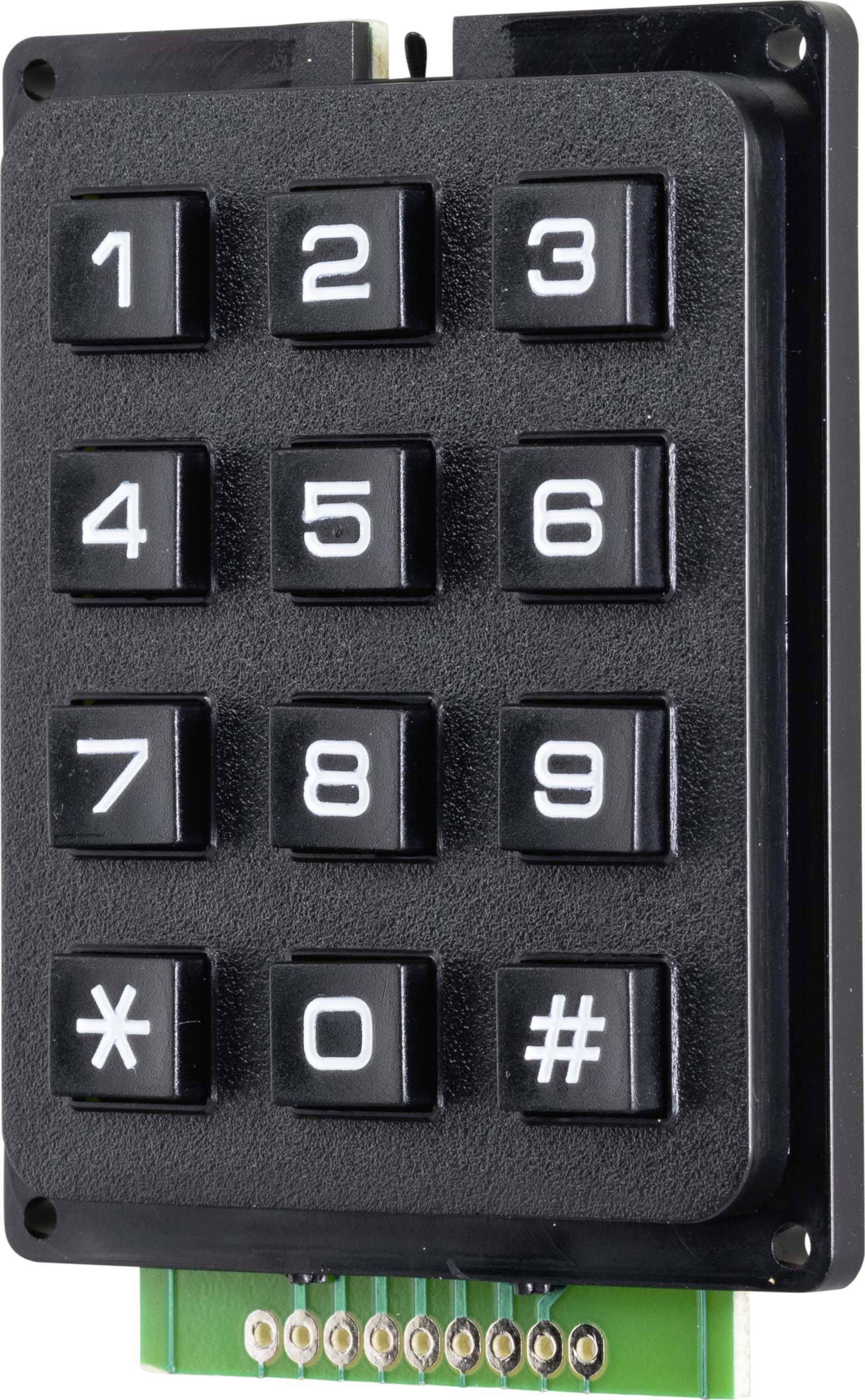 TRU COMPONENTS Druktoetsenveld Keypad matrix 3 x 4 1 stuk(s) afbeelding