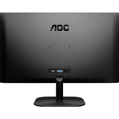 Monitor AOC sfotený zozadu, s viditelnými prípojkami pre VGA a HDMI.