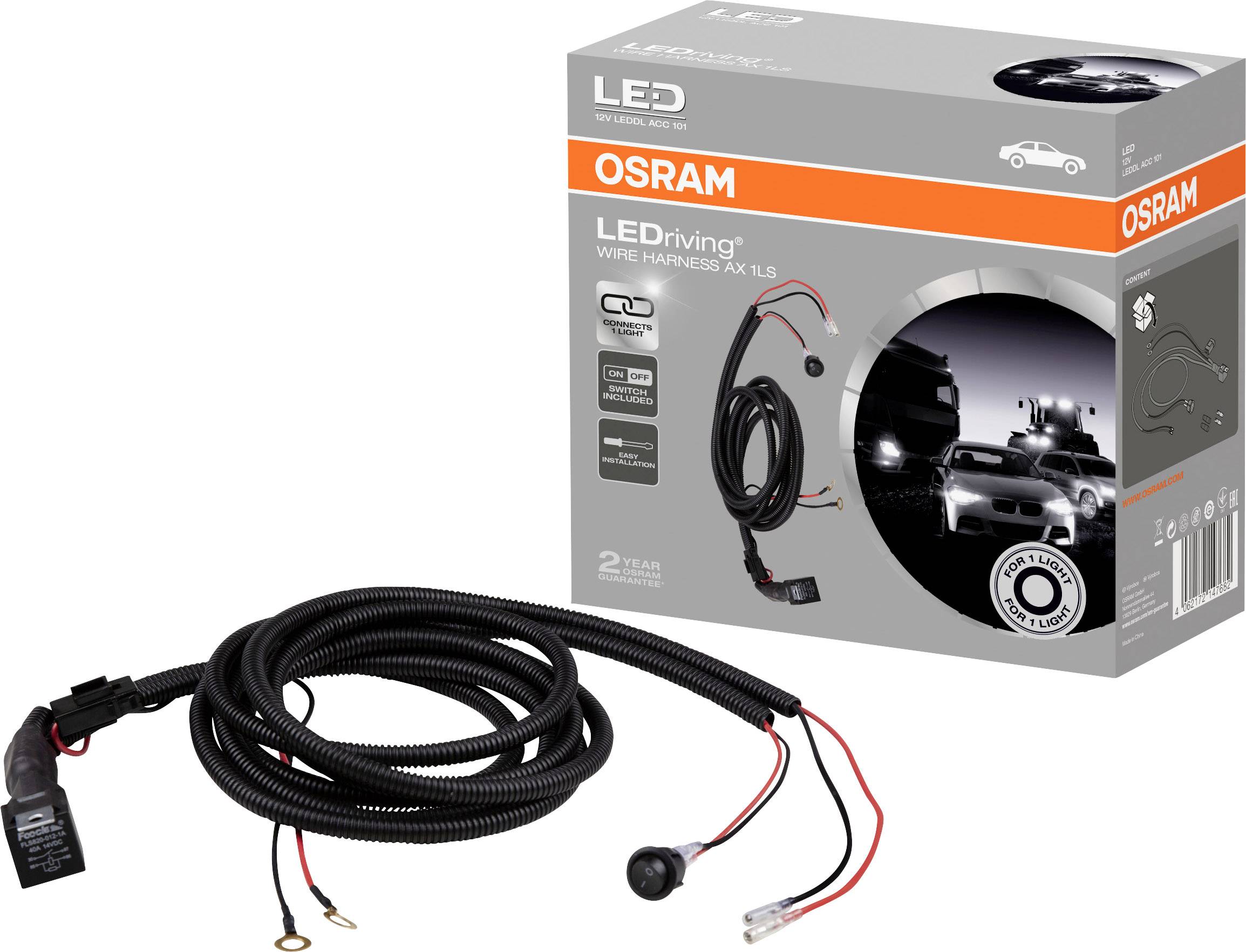 OSRAM Cavo di collegamento 12 V WIRE HARNESS AX 1LS LEDDL ACC 101