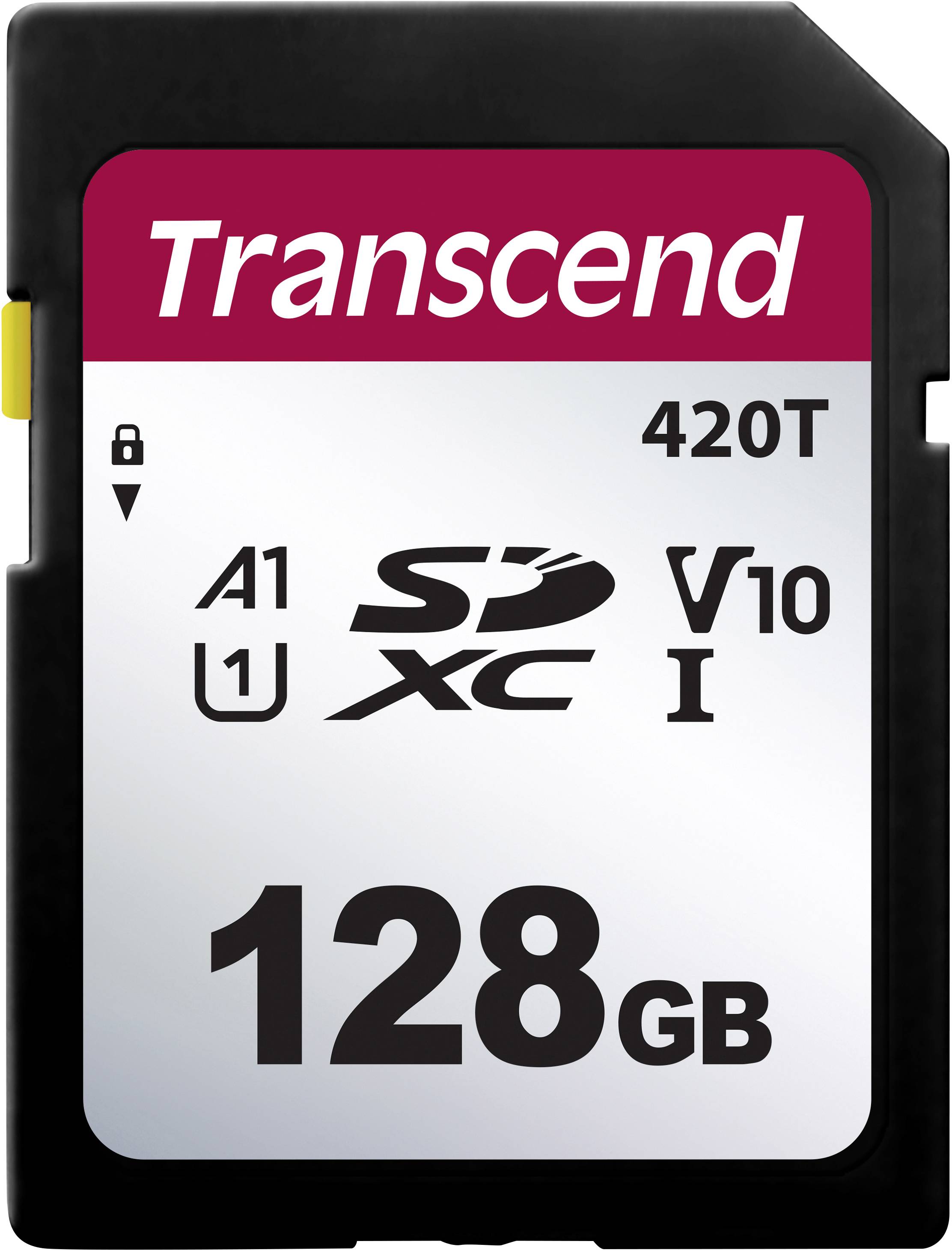 Transcend TS128GSDC420T Scheda SD 128 GB v30 Video Speed Class