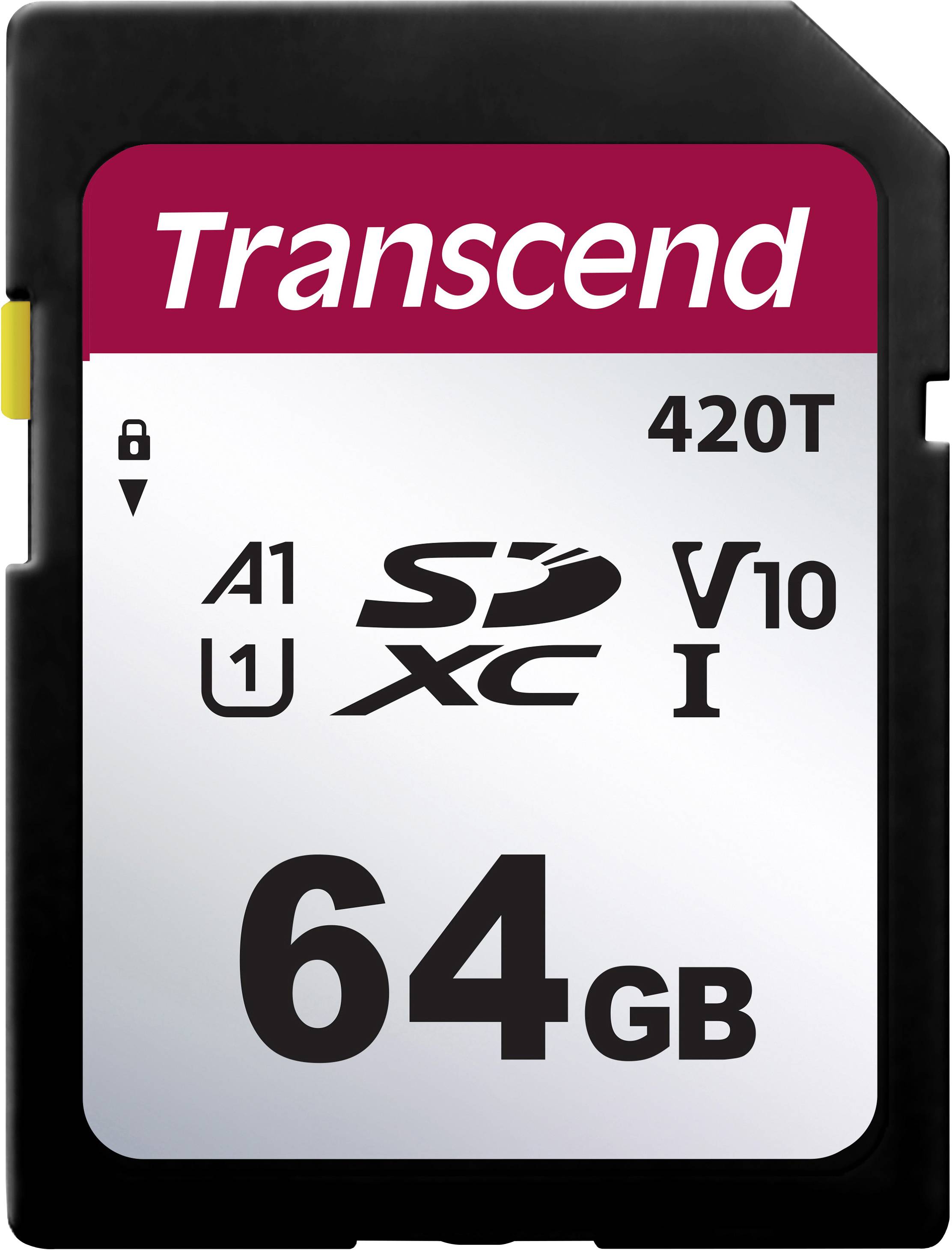 Transcend TS64GSDC420T Scheda SD 64 GB v30 Video Speed Class