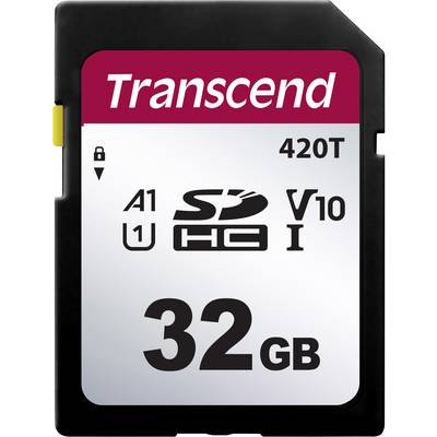 Transcend SD karta s 32 GB pamäťou, UHS-I, trieda 10, V10, A1, číslo modelu 420T.