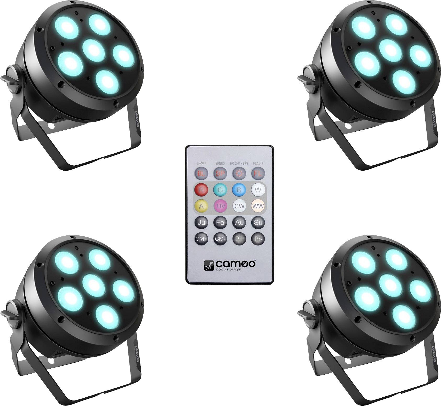 Cameo ROOT PAR 6 SET 1 Faretto PAR LED Numero di LED (Dettagli): 6 12 W Nero