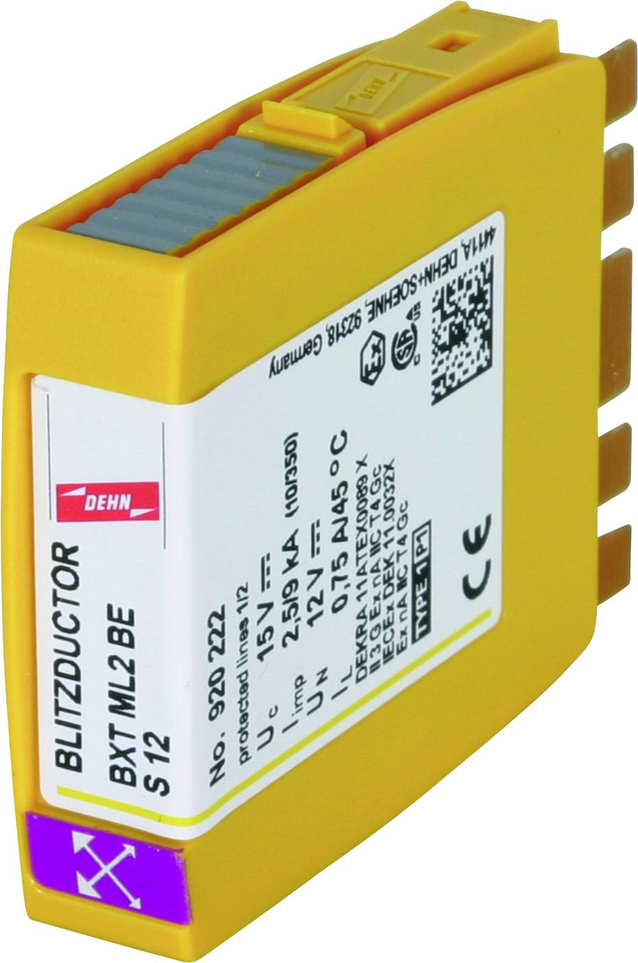 DEHN 920222 BXT ML2 BE S 12 kombinovaný chránič proti prepätiu 20 kA 1 ks