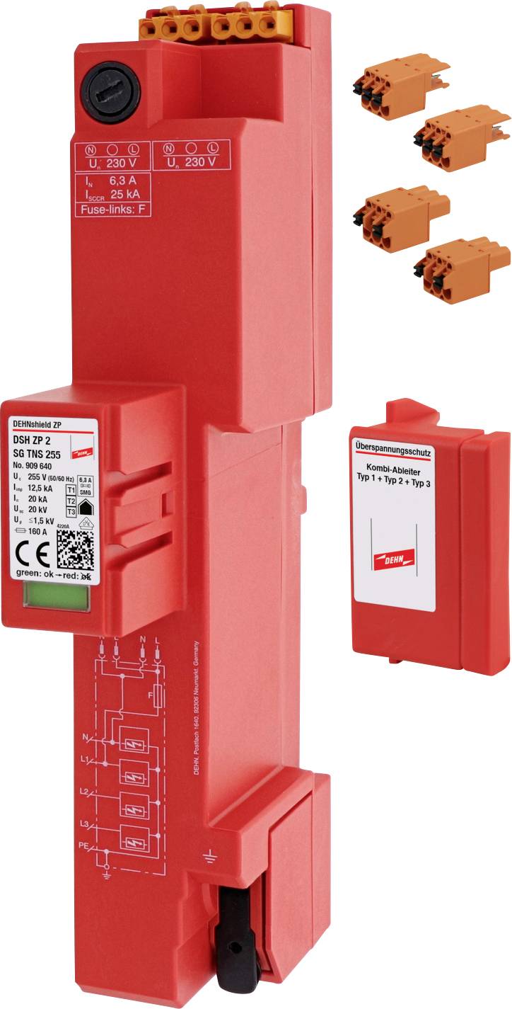 DEHN 909640 DSH ZP 2 SG TNS 255 Scaricatore combinato 1 pz.