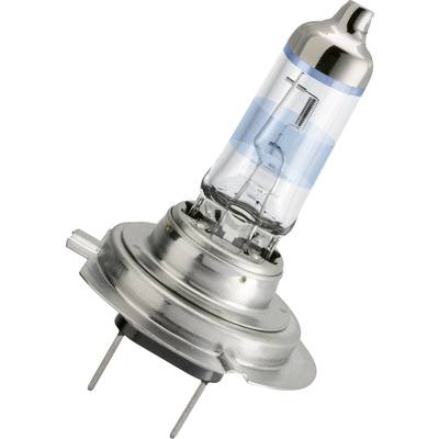 Halogénová lampa v detailnom zábere, strieborná pätica a sklenený kryt.
