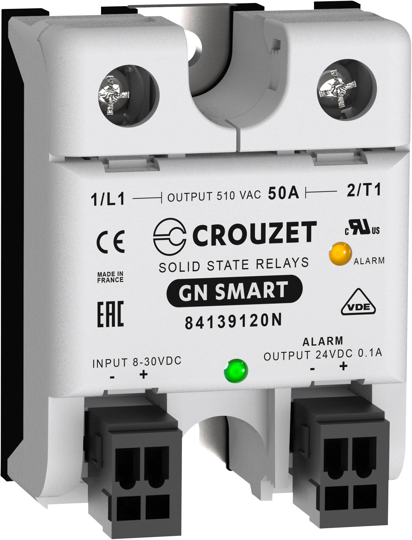 Crouzet Relè a semiconduttore 84139120N 50 A Tens.comm.max: 510 V/AC Commutazione zero crossing 1 pz.