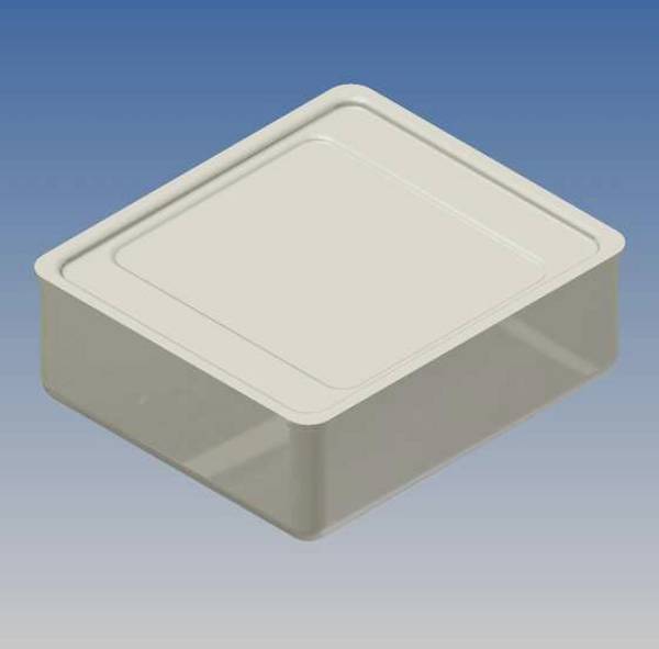 TEKO 455.15 univerzálne púzdro, (d x š x v) 50.5 x 44 x 17.5 mm, ocel, 1 ks