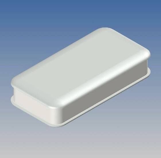 TEKO WK-3.30 Handbehuizing 90 x 46 x 20 ABS, TPU Wit, Lichtgrijs 1 stuk(s) afbeelding