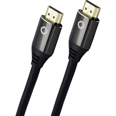 Oehlbach HDMI prepojovací kábel Zástrčka HDMI-A, Zástrčka HDMI-A 2.00 m čierna D1C92493 Ultra HD (8K) HDMI kábel