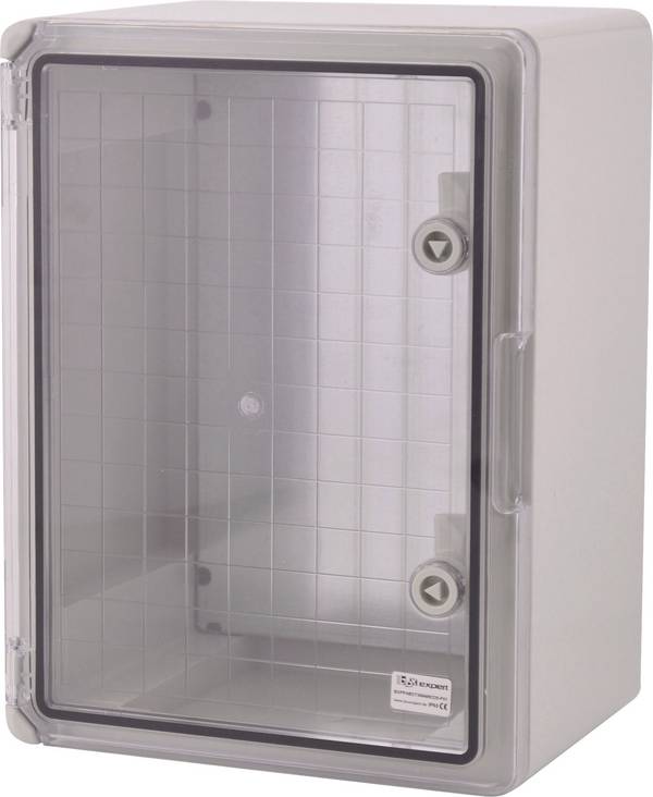 Boxexpert BXPPABST300400220-F01 skriňový rozvádzač 300 x 400 x 220 ABS, polykarbonát svetlo sivá 1 ks