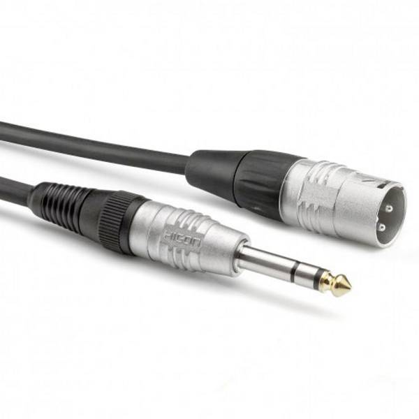 Sommer Cable HBP-XM6S-0300 audio káblový adaptér [1x XLR zástrčka 3pólová - 1x jack zástrčka 6,3 mm (mono)] 3.00 m čierna