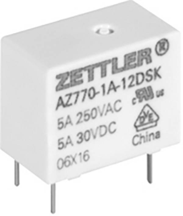 Zettler Electronics, AZ770-1C-24DE relé do DPS, monostabilný, 1 cievka, 30 V/DC, 400 V/AC, 5 A, 1 ks