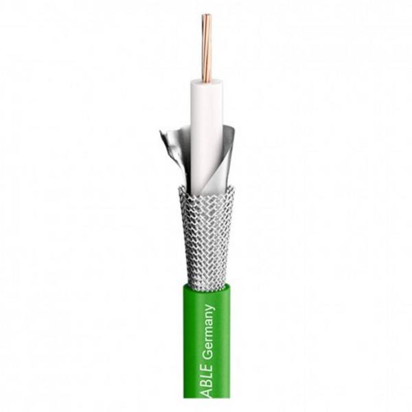 Sommer Cable 600-0174FC video kábel 1 x 1.2 mm + 5.0 mm zelená metrový tovar