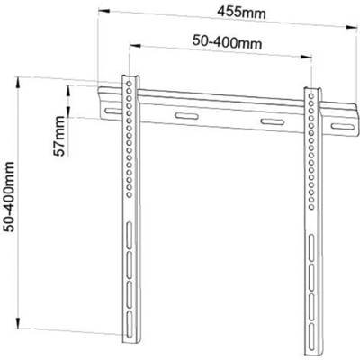 TECHly ICA-PLB-114M TV držiak na stenu 58,4 cm (23") - 139,7 cm (55"), ICA-PLB-114M-1