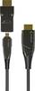 TECHly HDMI prepojovací kábel USB-C ® zástrčka 20.00 m čierna ICOC-HDMI-HY2D-020 AOC (aktívny optický kábel) HDMI kábel
