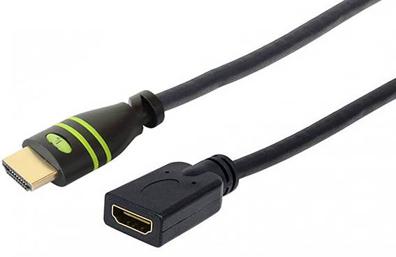 TECHly HDMI prepojovací kábel Zástrčka HDMI-A 7.50 m čierna ICOC-HDMI-4-EXT075 audio return channel HDMI kábel-1