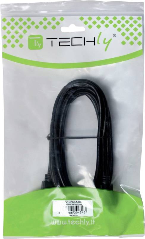 TECHly HDMI prepojovací kábel Zástrčka HDMI-A 7.50 m čierna ICOC-HDMI-4-EXT075 audio return channel HDMI kábel-3