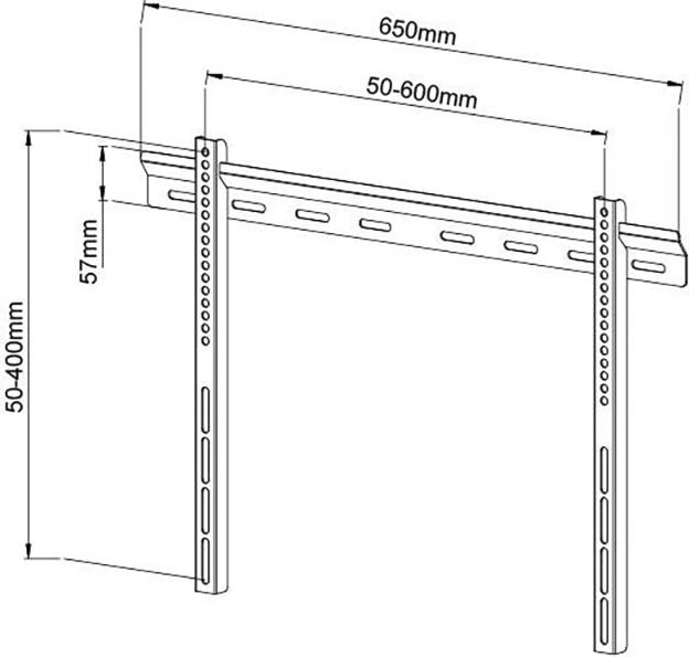 TECHly ICA-PLB-114L TV držiak na stenu 101,6 cm (40") - 165,1 cm (65"), ICA-PLB-114L-3