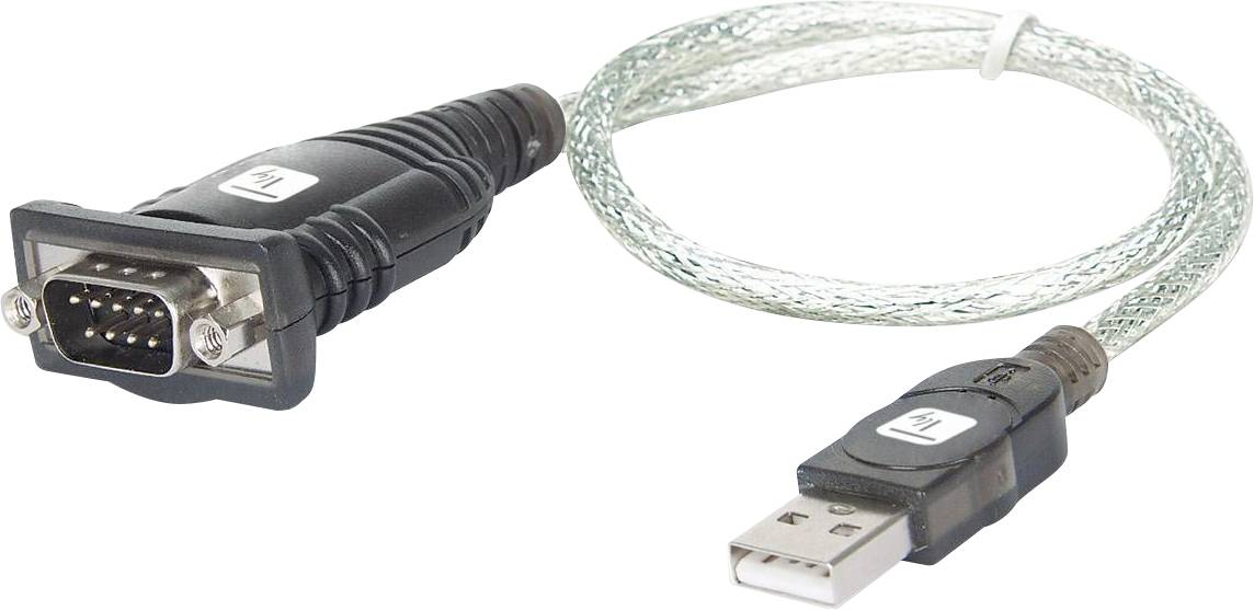 TECHly USB 2.0, sériový adaptér [1x USB 2.0 zástrčka A - 1x D-SUB zástrčka 9-pólová] IDATA-USB-SER-2T-0
