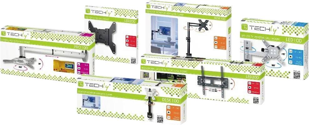 TECHly ICA-PLB-172L TV držiak na stenu sklápajúci, nakláňací, 101,6 cm (40") - 203,2 cm (80"), ICA-PLB-172L-8