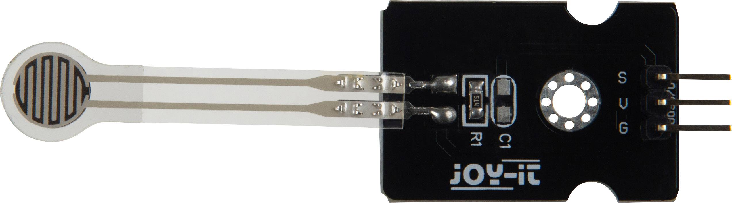 LDR modul so svetlocitlivým odporom, vodivými dráhami a konektormi. Vyrobené spoločnosťou Joy-it. Použiteľné pre Arduino projekty.