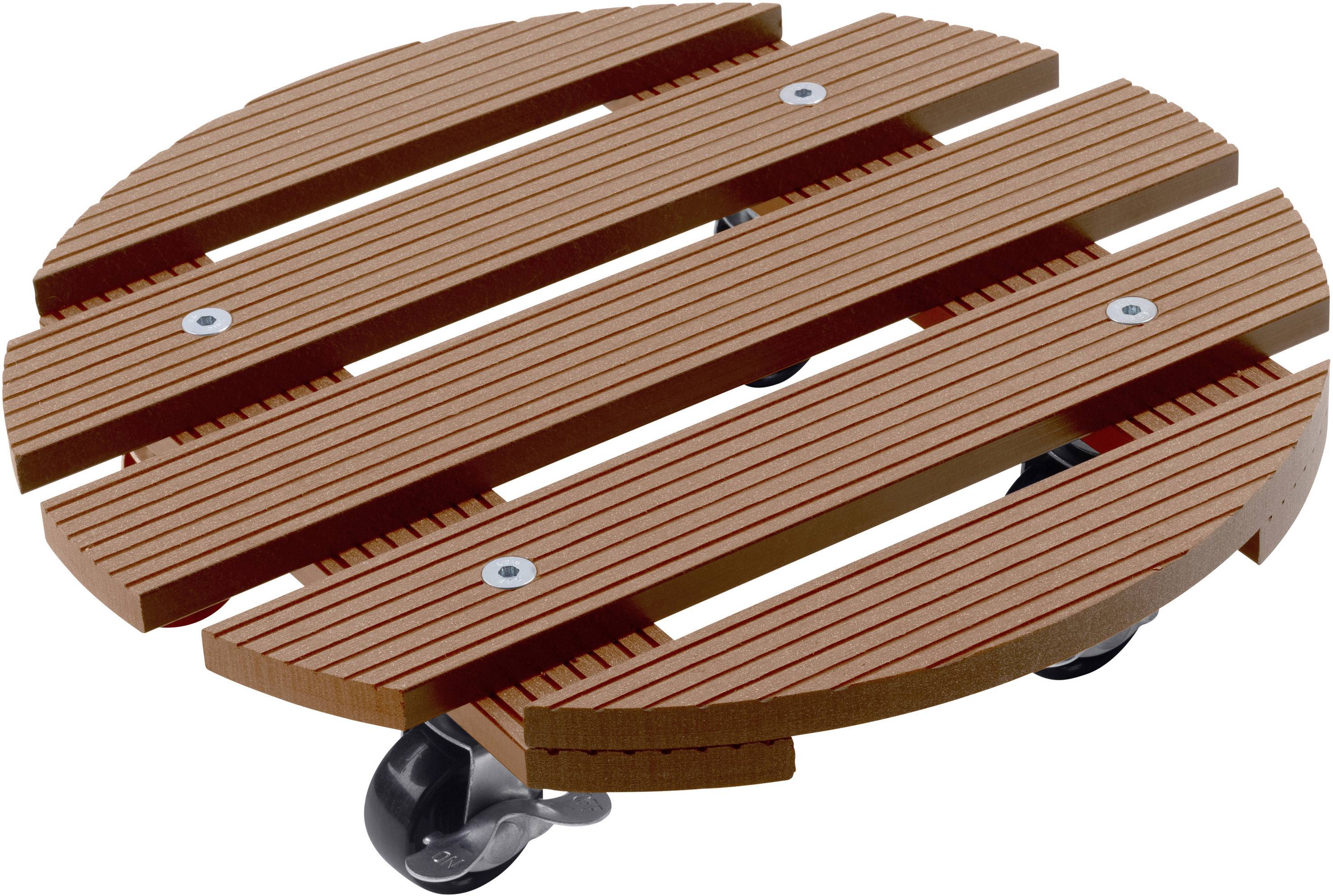 Metafranc WU0825120 Transportroller Houtcomposiet (WPC) Laadvermogen (max.): 60 kg 300 mm x 73 mm Aantal rollers 4 afbeelding