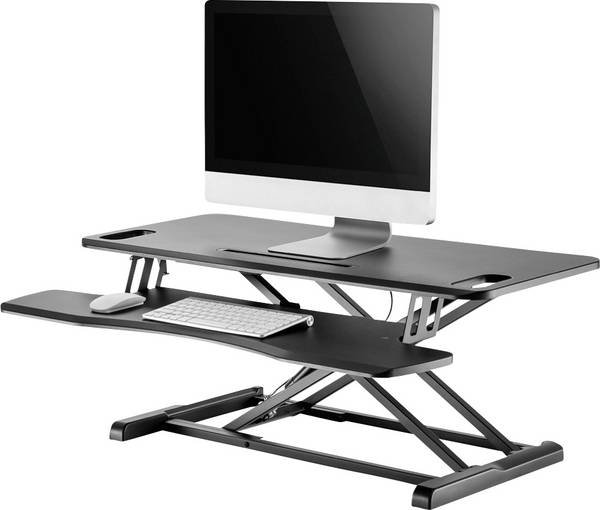 Neomounts NS-WS300BLACK nástavec na stôl pre prácu v sede aj v stoji Rozsah výšky: 11 do 51 cm čierna