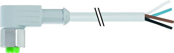 Murrelektronik 7014-12341-2142500 neupravený zástrčkový konektor pre senzory - aktory M12 x 1 zásuvka, zahnutá 25.00 m Počet pólov: 4 1 ks