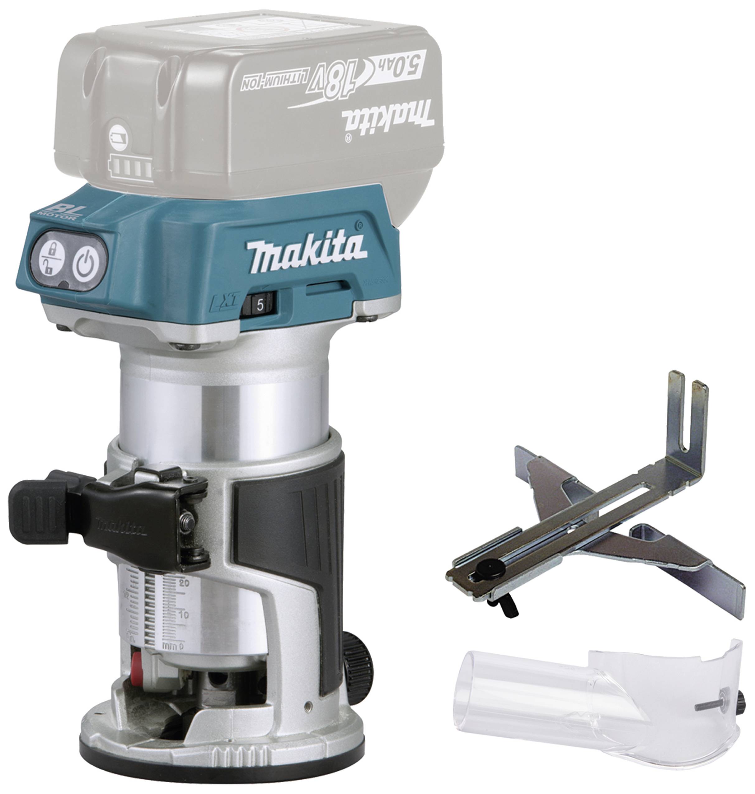 Makita Multifunktionsfräs, batteridriven DRT50Z DRT50Z