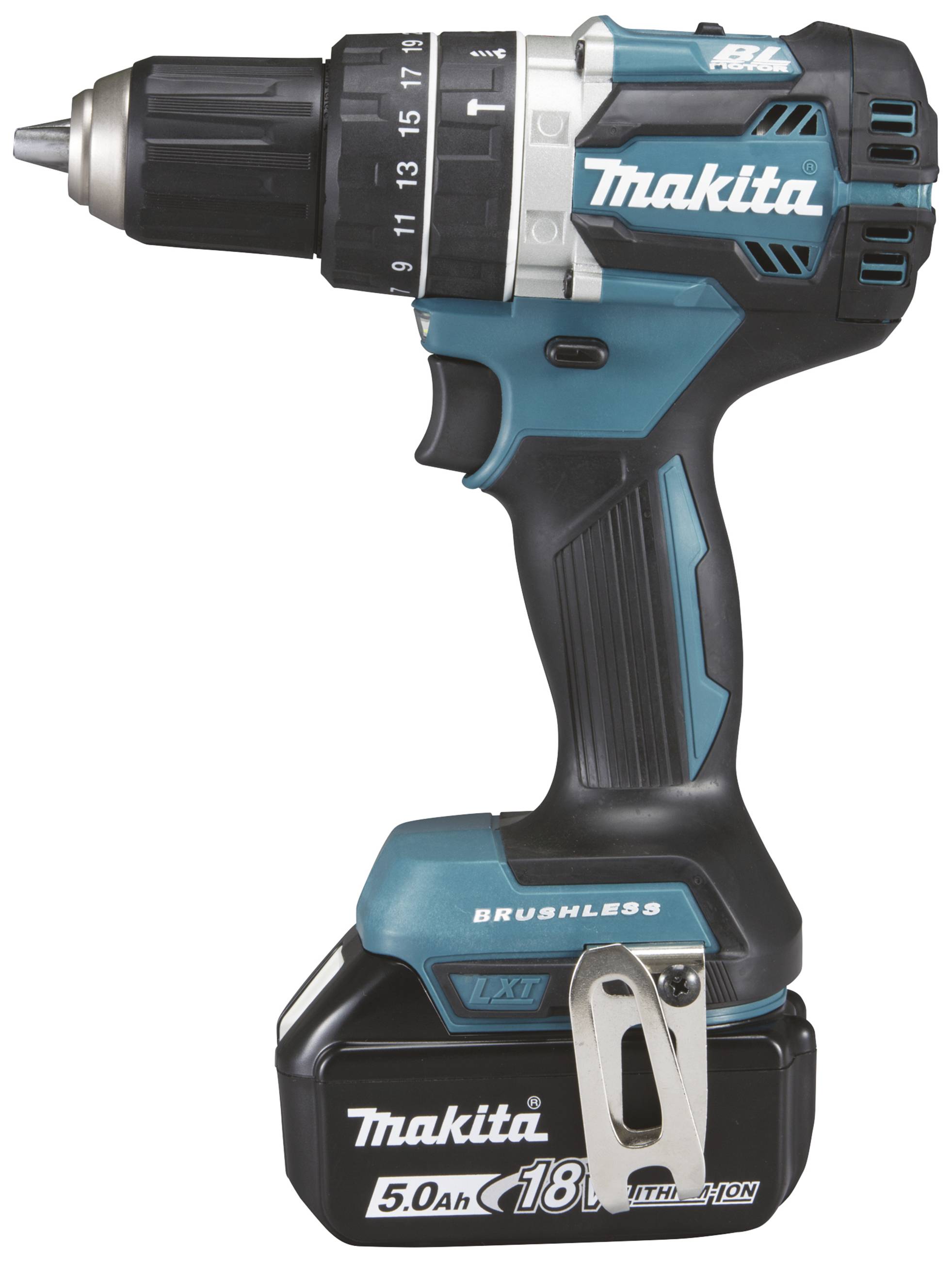 Makita Akku-Schlagbohrschrauber 18V DHP484RTJ 5,0Ah Li-Ion +MACPAC 2-växel-Slagborrmaskin batteri
