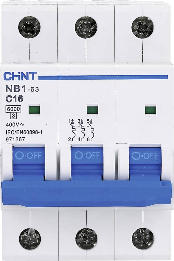 Chint 179702 NB1L elektrický istič    3-pólové 20 A