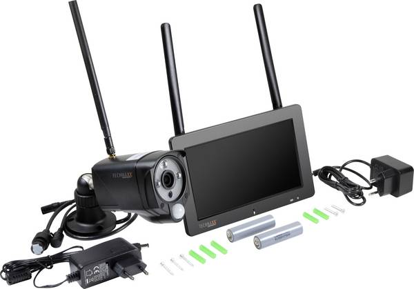 Technaxx TX-128 4880 bezdrôtový, bezdrôtový, Wi-Fi IP-Bezdrôtová sada bezpečnostné kamery 4-kanálová s 1 kamerou 1920 x 1080 Pixel