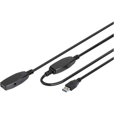 USB predlžovací kábel s mužským a ženským konektorom. Vhodný na rozšírenie dosahu USB pripojení.
