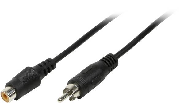 LogiLink CA1033 cinch audio prepojovací kábel [1x  - 1x ] 10.00 m čierna (matná)