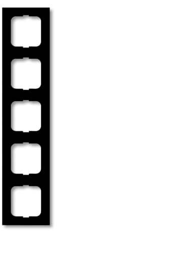 Busch-Jaeger 5 scomparti Telaio di copertura Telaio Future Linear Nero, Nero intenso (RAL 9005) 2CKA001754A4423 1 pz.