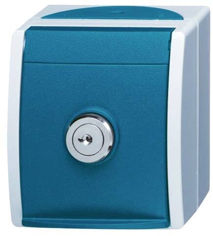 ABB 2CKA002083A0823 presa contatto di terra IP44 Blu-Verde, Grigio (RAL 7035)